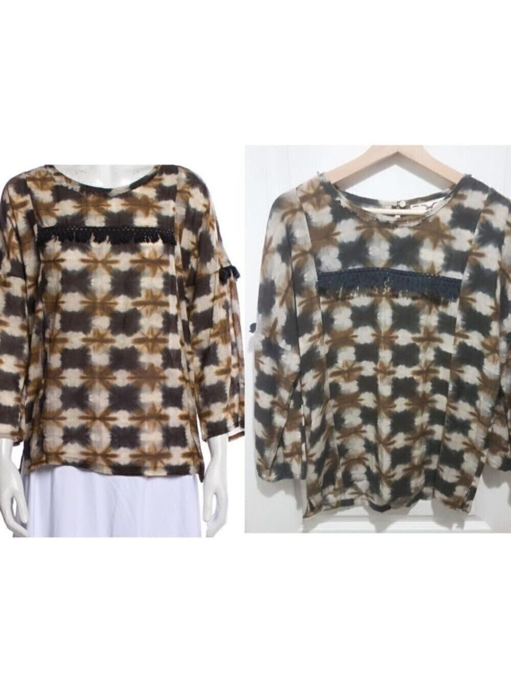 {Flaws} Figue | Mustang dyed blouse with fringe